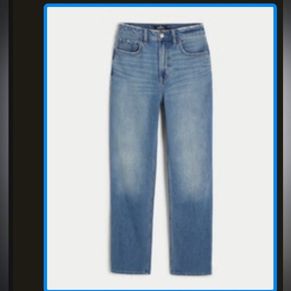 Hollister Denim - Ultra High-Rise Medium Wash 90s Straight Jeans